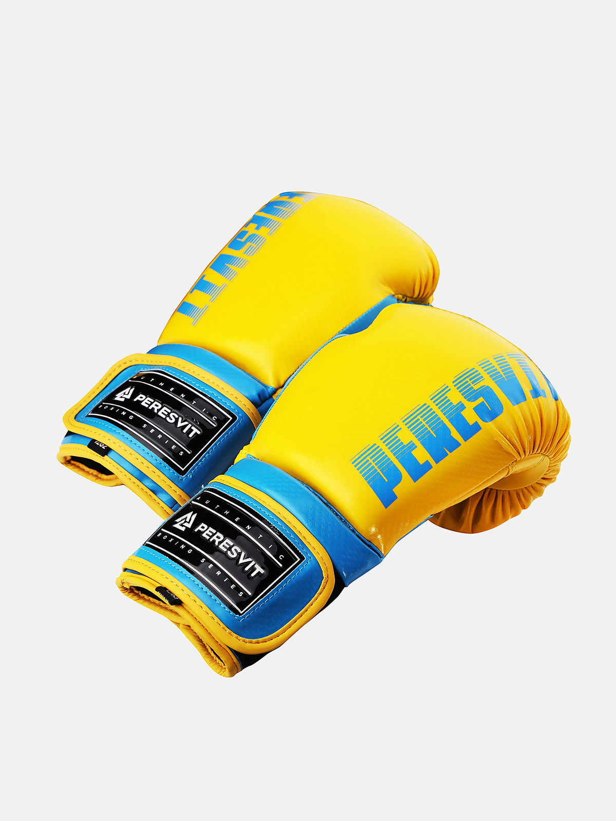 Peresvit Core Boxing Gloves Blue Yellow, Photo No. 4
